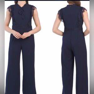 Betsey Johnson Blue Wide-Leg Jumpsuit NWT